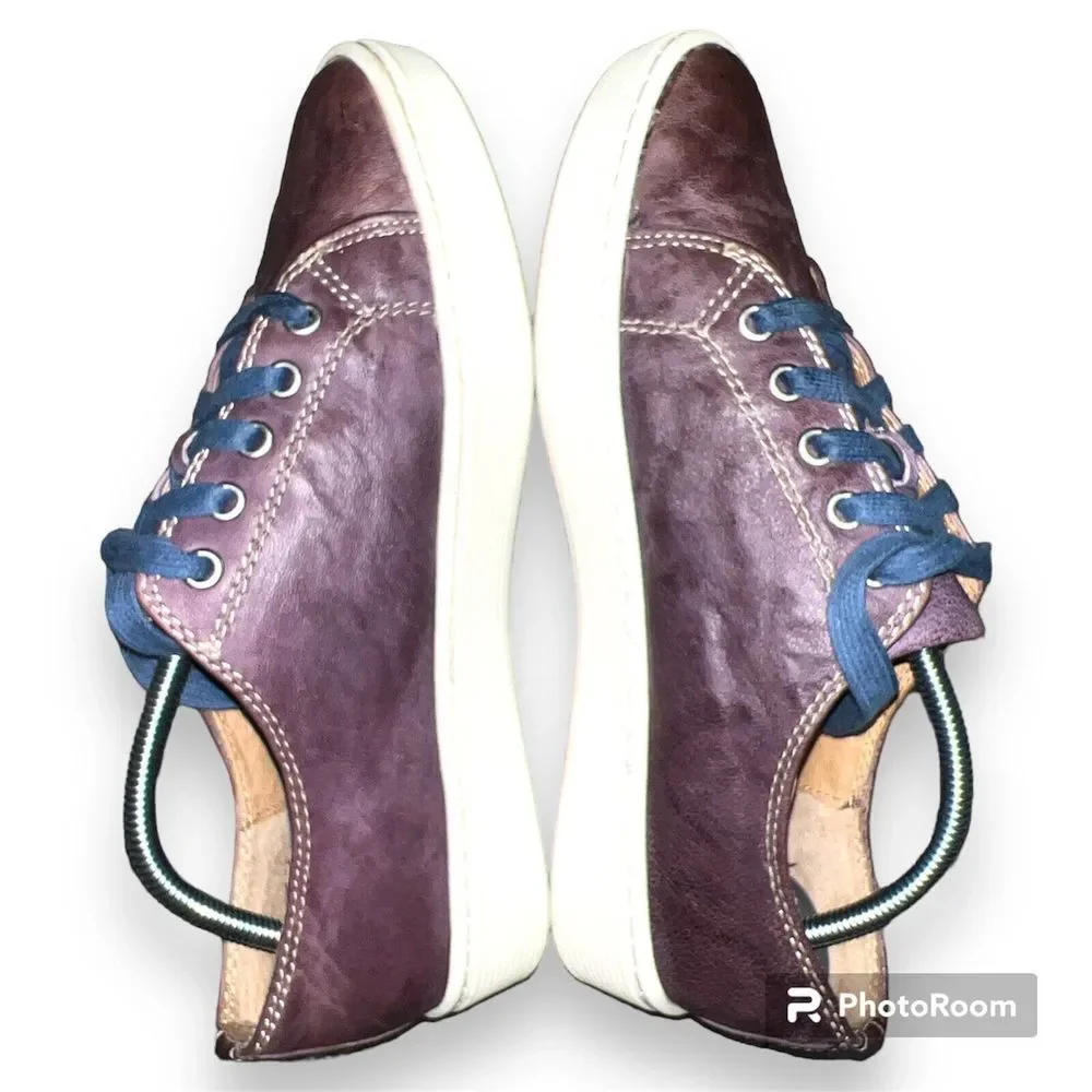 Sofft Pastel purple and blue casual low top leather‎ sneakers size 8 Med 1105107